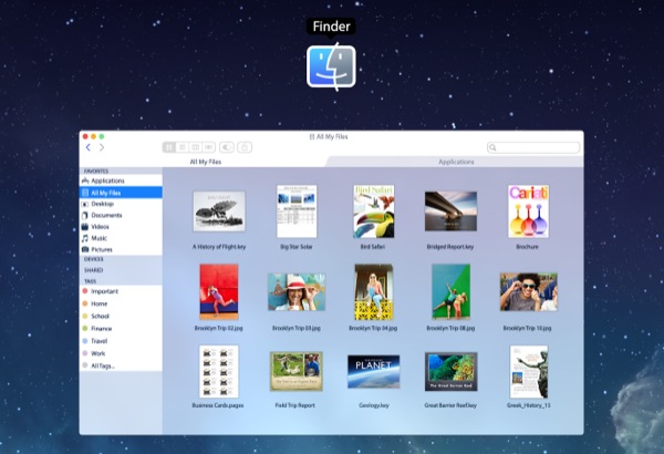 OS X iOS 7 Finder