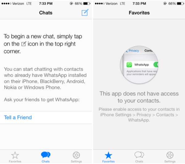 Whatsapp iOS 7