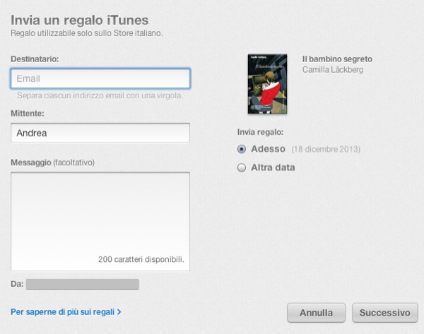 ibookstore gift prova