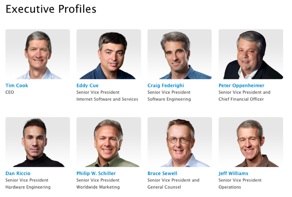 Jony Ive VP page