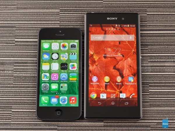 Sony-Xperia-Z1-vs-Apple-iPhone-5-01-640x480