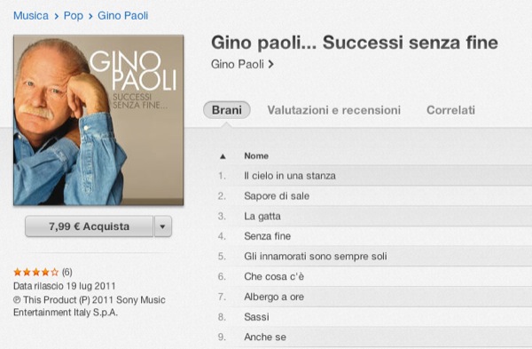 gino paoli itunes