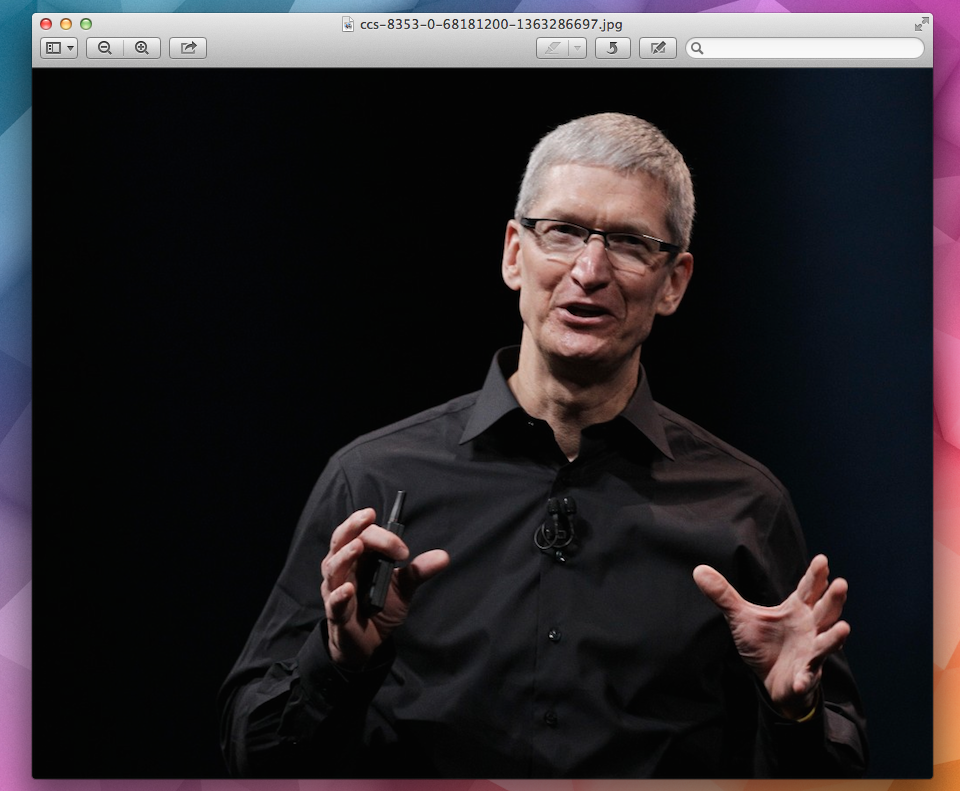 Modifica Immagine Anteprima Tim Cook