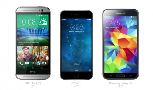 iPhone 6 HTC Samsung