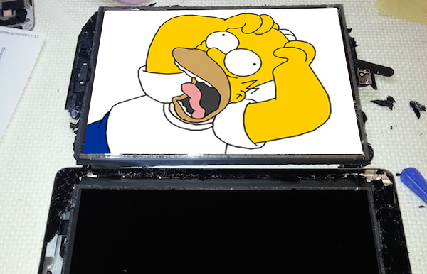 ipad vetro rotto