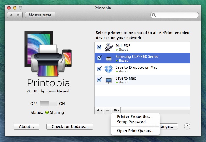 Printopia recensione TAL AirPrint Mac_5