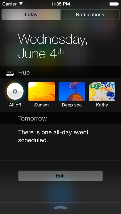 Philips Hue Widget