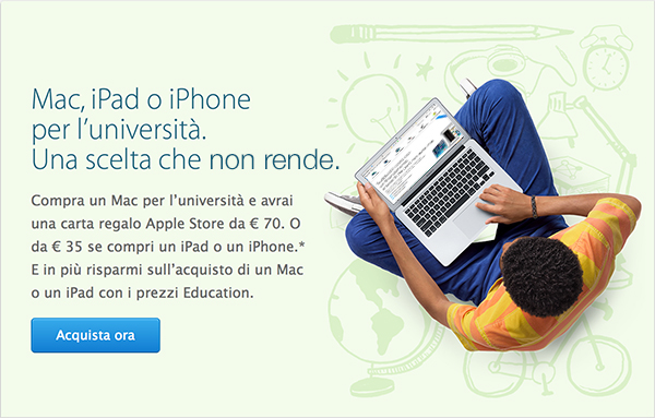 Apple toglie dallo store del settore Education le indicazioni sul tasso 0 - TheAppleLounge