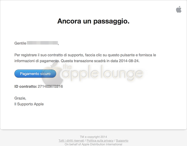 AppleCare+, disponibile un sistema di pagamento sicuro 01 - TheAppleLounge.com