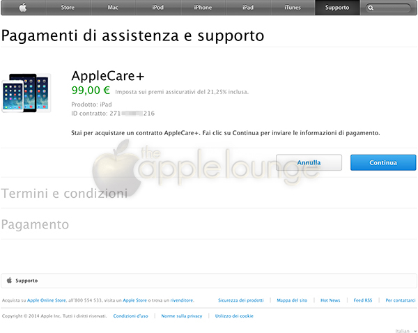 AppleCare+, disponibile un sistema di pagamento sicuro 02 - TheAppleLounge.com