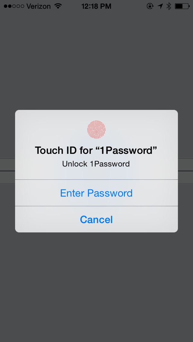 1Password Touch ID iOS 8