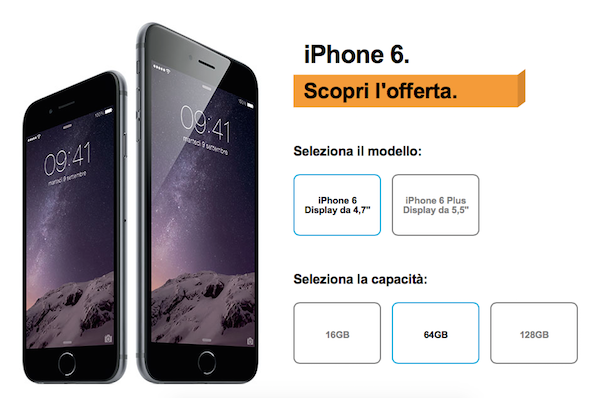 Offerte 3 iPhone 6 e iPhone 6 Plus