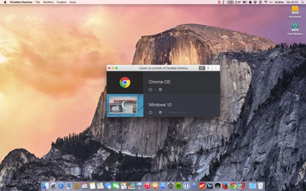 Parallels Desktop 10 Mac recensione TAL OS X Yosemite Windows 10_6