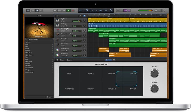 nuovi strumenti garageband