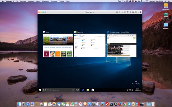 Parallels Desktop 11 Mac recensione TheAppleLounge Windows 10 OS X El Capitan 4