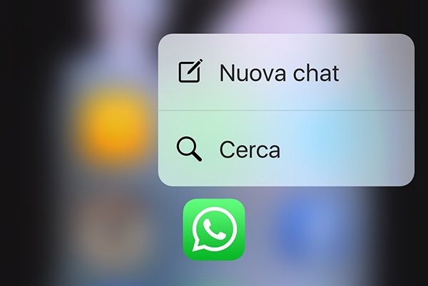 3D Touch Whatsapp