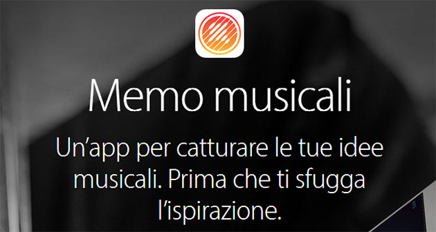 app memo musicali evidenza