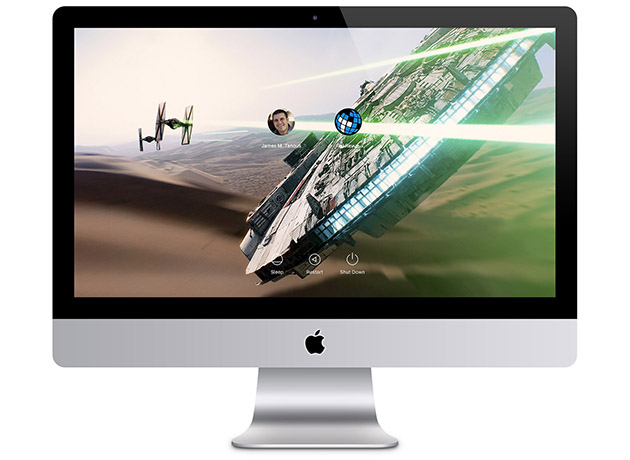 os x el capitan immagine login modificata