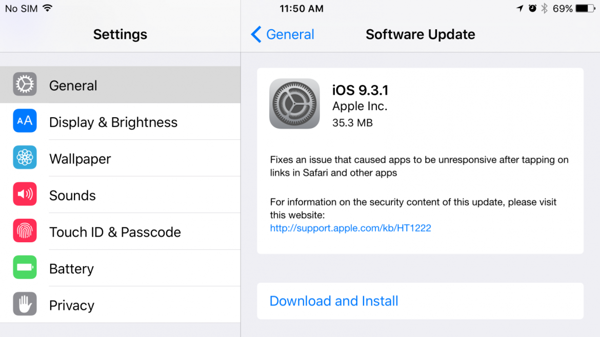 iOS 9.3.1