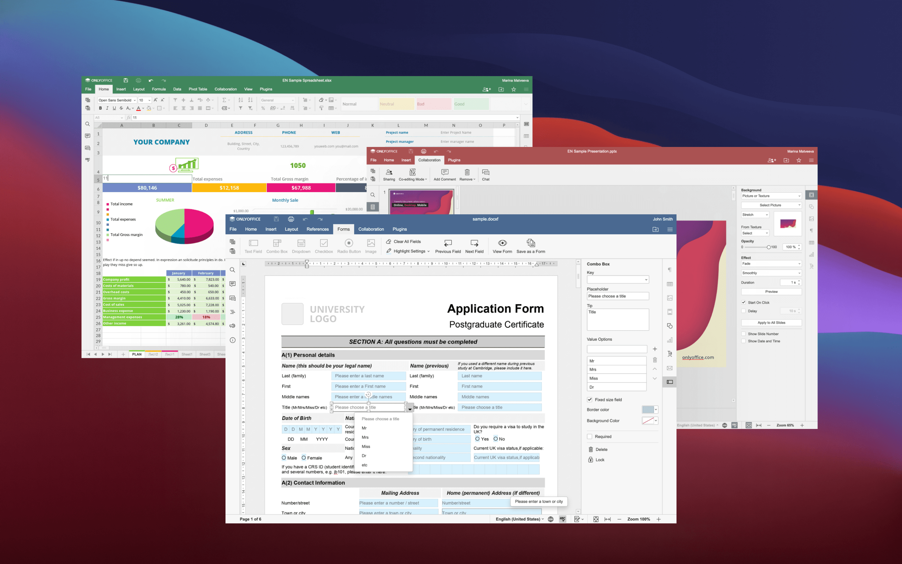 ONLYOFFICE Desktop Editors