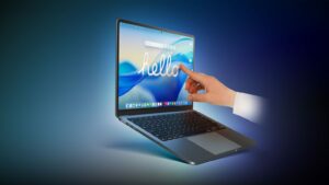 MacBook touchscreen